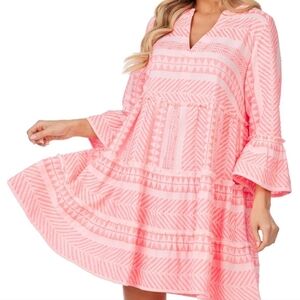 Mud Pie Womens Mud Pie Women's Yarn-dye Tiered Dress